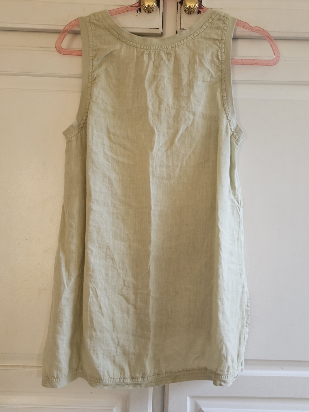 Flax Sleeveless Linen Tank Top P - Picture 3 of 6